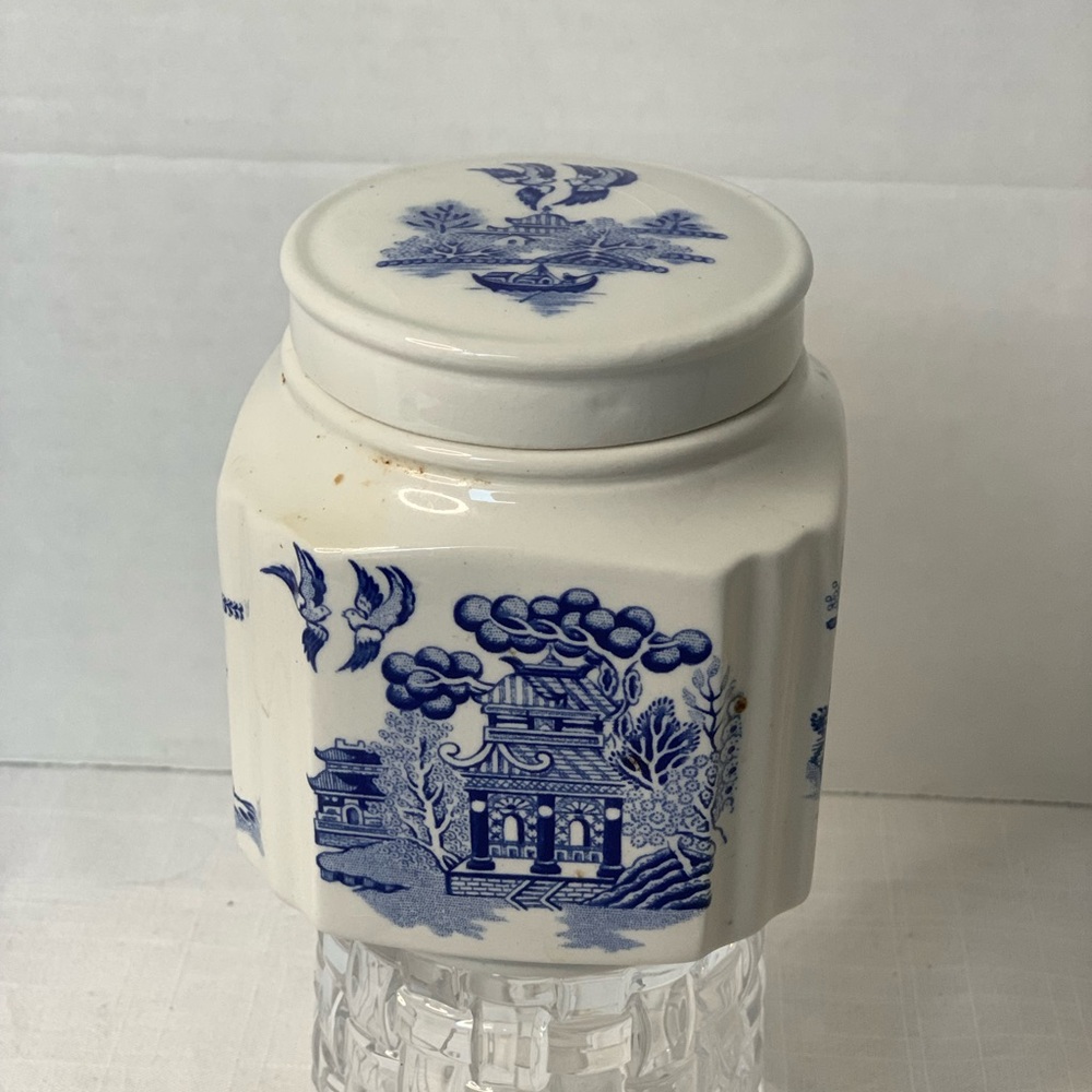 SADLER| Blue Willow Pattern Ginger Jar Tea jar